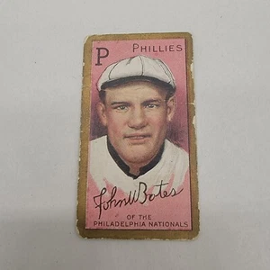 1911 T205 John Bates Philadelphia Phillies Piedmont Frontera Dorada Trasera  - Imagen 1 de 7