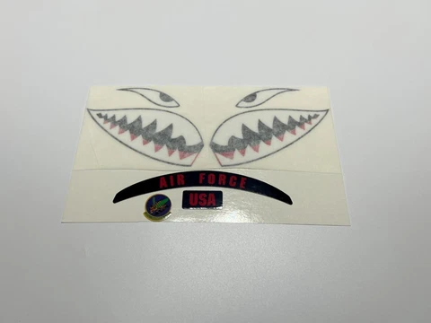 Air Force Academy Falcons "Shark Teeth" Mini Football Helmet Decal Set Cover