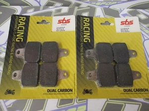 SBS Dual Carbon Racing Track Front Brake Pads for Accossato AGPZ02 Race Calipers - Picture 1 of 1