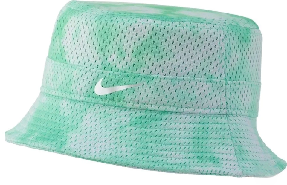 Nike Women's Green & White Washed Bucket Hat Size L/XL Just Do It