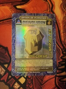 Digi Ei der Wunder HOLO FOLO FOLIE - Digimon Digi-Battle Serie Karte - JD-179 FRANZÖSISCH - Bild 1 von 2