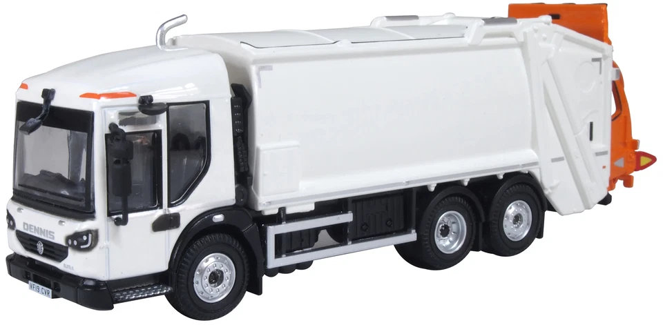 76DE003 Oxford Diecast 1:76 Scale Dennis Eagle Refuse Truck White - Image 1 of 1