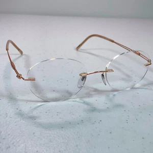 Silhouette Rimless Eyeglasses 5521 EU 3530 Rose Gold 53-19-140 Frames Austria - Picture 1 of 7