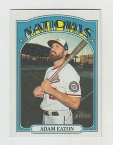 (10) Adam Eaton 2021 TOPPS HERITAGE BASE CARD LOT #278 WASHINGTON NATIONALS - Picture 1 of 1