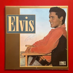 signierter Elvis Presley Kalender 1993 Vester Presley Autogramm - Bild 1 von 22