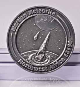 MONEDA COLECCIONISTAS INTERIOR METEORITO MARCIANO 0090, NOROESTE DE ÁFRICA 13190 MT221 - Imagen 1 de 8