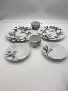 rare discontinued Limoges France porcelain “Katrin” tea luncheon set - Picture 1 of 7