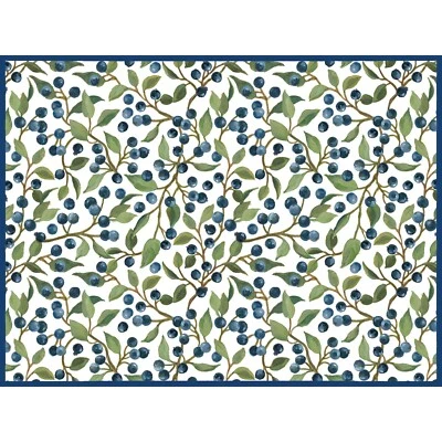 KAY DEE DESIGNS BLUEBERRIES Microfiber Countertop Dish Drying Mat, Machine Washable by Kay Dee