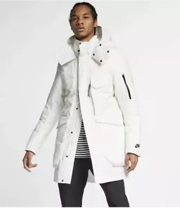 NWT Nike Sportswear Tech Pack Down Fill Men's Parka Summit White XS 928912 001 - Picture 1 of 12