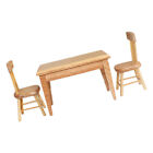 1 Set Of Miniature Dining Table Mini Chair Tiny Furniture Model Doll House
