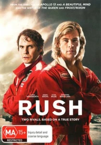RUSH (2013) Chris Hemsworth HUNT v LAUDA Formula 1 F1 Grand Prix Au Rg4 DVD - Picture 1 of 1