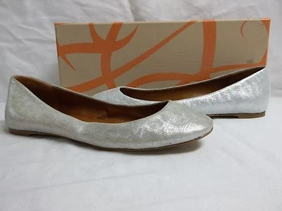 Zapatos planos Via Spiga talla 5,5 M de cuero lila plateado nuevos para mujer  Foto 1 de 4