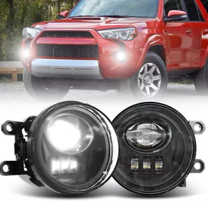 Pair LED Fog Lights Replacement Black for 2016-21 Tacoma 2014-19 4Runner/Tundra - Bild 1 von 6