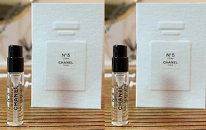 2x Chanel No 5 L'Eau N5 N°5 Leau Sample Spray Vial Women's Perfume EDT 1.5ml 0.0 - Picture 1 of 1