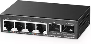 "4-Port 2.5G Ethernet Switch with 2x10G SFP+ Slots, Web Managed, Fanless, Ultra - Picture 1 of 11