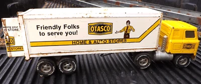 OTASCO TOY TRUCK HOME & AUTO ERTL STEEL 18 WHEELER TRACTOR TRAILER Oklahoma Tire - Image 1 of 4