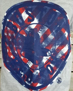 Boston Red Sox Spirted Stripes Majestic Gr. M grau T-Shirt rot weiß blau Neu mit Etikett - Bild 1 von 8