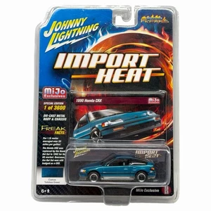 Johnny Lightning IMPORT Heat 1990 Honda CRX Custom Tahitian Green 1 Of 3600 Ef8 - Picture 1 of 2
