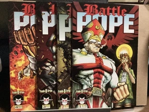 BATTLE POPE #1-4 FUNK-O-TRON 2000 1ST APPEARANCE + 1ST COMIC WORK KIRKMAN - Picture 1 of 7