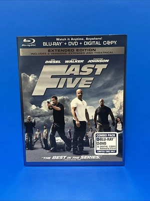 Fast Five (Blu-ray, DVD, Digital 2011) Extended Edition W/ Slipcover BRAND NEW - Image 1 of 2