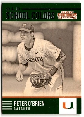 Peter O'Brien 2015 Panini Contenders Old School Colors #21 Miami Hurricanes - Image 1 of 2