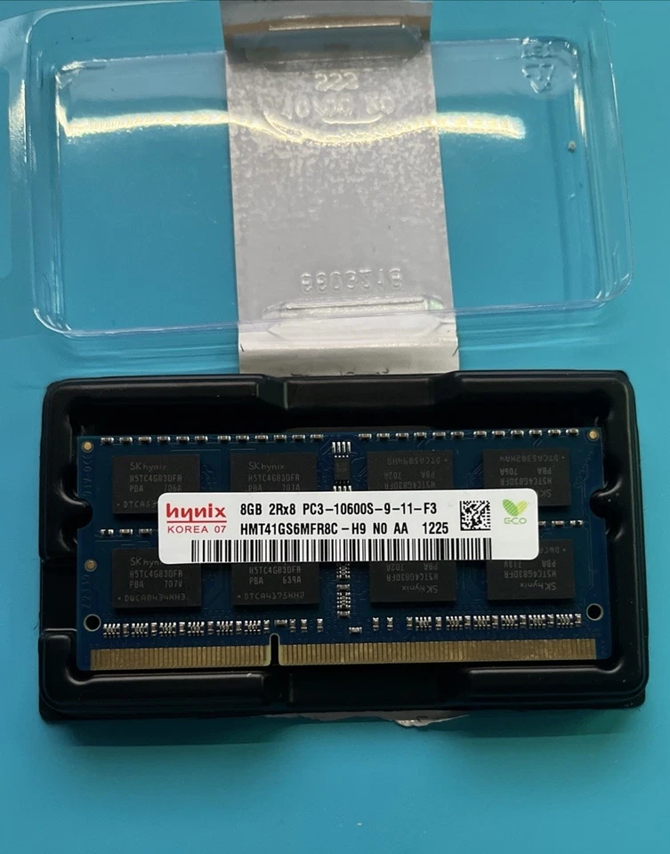 Hynix 8GB 2Rx8 Laptop Memory RAM DDR3-1333MHZ  PC3-10600S SO-DIMM - New - TESTED - Image 1 of 1