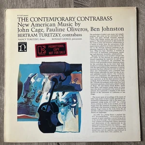 The Contemporary Contrabass John Cage, Pauline Oliveros, PROMO LP Nonesuch 1970 - Picture 1 of 9