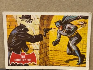Tarjeta #1A 1966 Topps Batman Puzzle Back The Ghostly Foe - Imagen 1 de 2