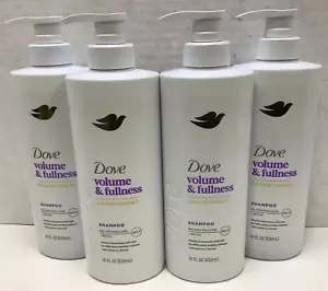 Dove Damage Therapy Volume & Fullness Shampoo, 18oz, Pack of 4 - Picture 1 of 5