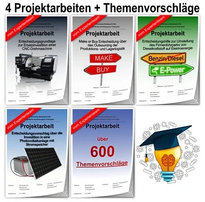 Technischer Betriebswirt IHK 4x Projektarbeit & Themenvorschläge & Präsentation - Bild 1 von 4
