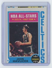 1974-75 Topps John Havlicek Basketball Card Boston Celtics #100