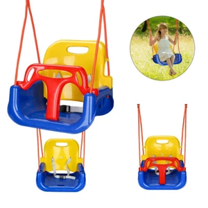Kinderschaukel Spielplatz 3 in 1 Kunststoff Babyschaukel Kleinkindschaukel - Bild 1 von 13