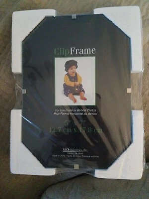 MCS Glass Clip Picture Frame for a 5x7" Photograph #55507 - Image 1 of 2