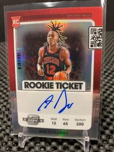 2021-22 Contenders Optic Ayo Dosunmu Silver Prizm Rookie Ticket Auto RC #106 - Picture 1 of 2