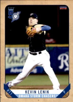 2018 Omaha Storm Chasers Choice #7 Kevin Lenik Mission Hills California CA Card - Image 1 of 2