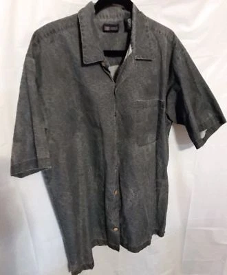 Camisa para hombre Faded Glory talla L 42-44 botones delanteros manga corta mezcla de algodón Foto 1 de 4