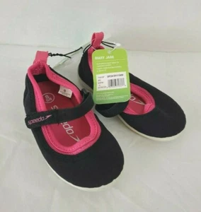 Speedo Toddler Girls Water Shoe Size S 5-6 Color Black/Pink - Picture 1 of 4