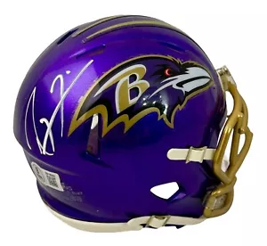 Ray Lewis Baltimore Ravens Signed Mini Helmet Flash Speed Beckett COA - Picture 1 of 2