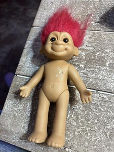 1990's Vintage Russ Brand Troll Doll W/Red Hair No Outfit - Picture 1 of 2