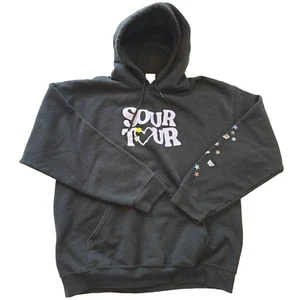Olivia Rodrigo Sour Tour Official Merch Black Hoodie Pullover Size Large Unisex - Picture 1 of 6