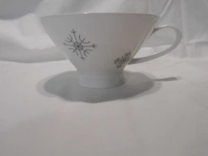 50er Jahre Rosenthal Continental 5" Teetasse schwarz Schneeflocke Design - Bild 1 von 5