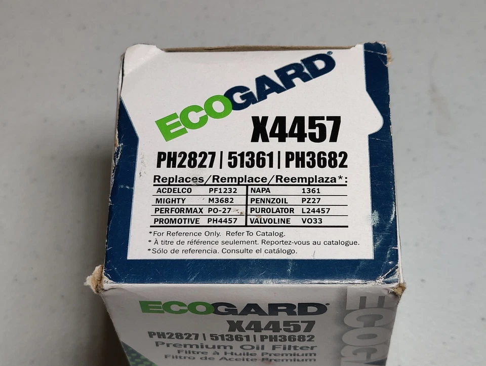 NUEVO Filtro de aceite de motor Ecogard Premium X4457/PH2827/PH3682 ¡ENVÍO GRATUITO!! Foto 1 de 4