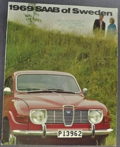 1969 Saab Catalog Brochure 96 Sedan 95 Wagon Excellent Original 69 - Picture 1 of 7
