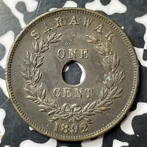 1892-H Sarawak 1 Cent Lot#MK264 - Picture 1 of 2