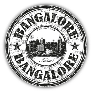 Bangalore Stadt Indien Grunge Reise Stempel Autoaufkleber Aufkleber - "GRÖSSEN" - Bild 1 von 1