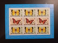 stamps British Virgin Islands butterflies 1978 mini sheet MS396