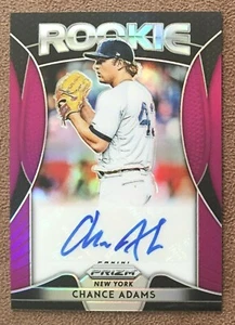 Chance Adams 2019 Panini Prizm Rookie Autograph Purple #RA-CA /50 Yankees MLB RC - Picture 1 of 3