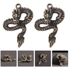 2 Pcs Ornamente Kleiner Drachenanhänger Aus Kupfer Schlüsselringe