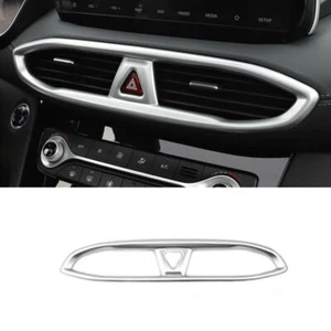 1P ABS Silver Central Console Air Outlet Vent Trim For Hyundai Santa Fe 2019-21 - Bild 1 von 5