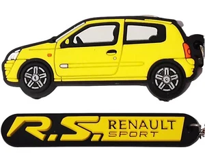 Llavero Renault Clio 172/182 Amarillo + Llavero Renault Sport - Imagen 1 de 3